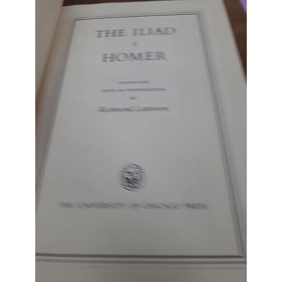 The Iliad Of Homer - Richmond Lattimore (Dust Jacket, Hardcover, 1959) - Picture 5 of 5